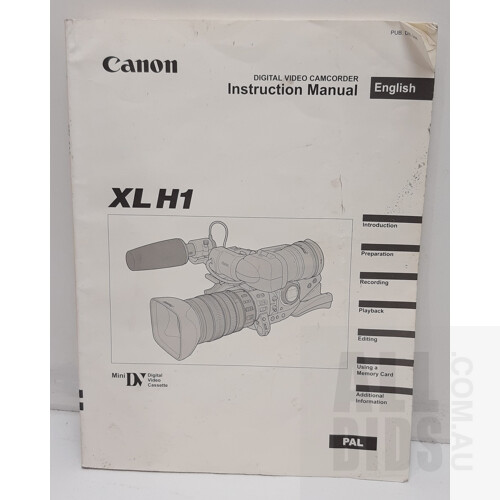 Canon (XL-H1) 3CCD HD-Video Camera w/ 20X Zoom