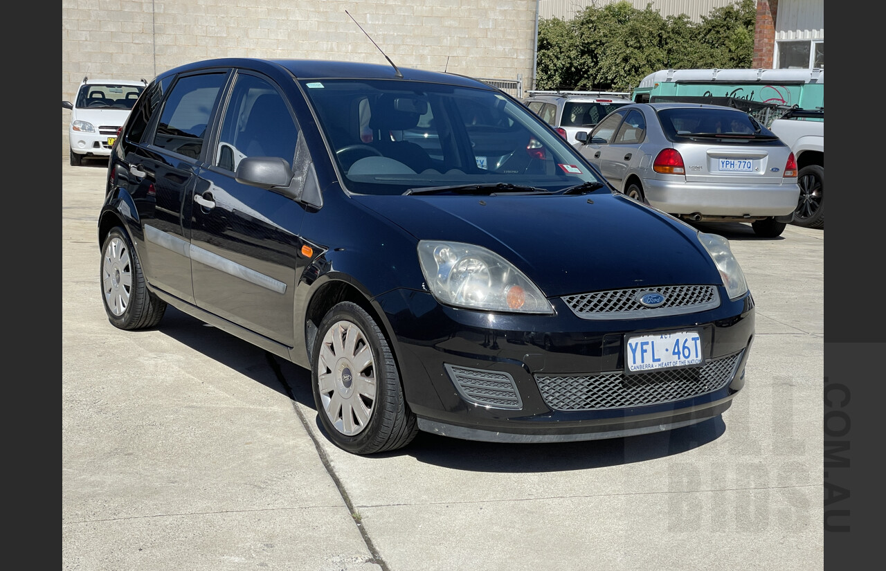 12/2007 Ford Fiesta LX WQ 5d Hatchback Black 1.6L