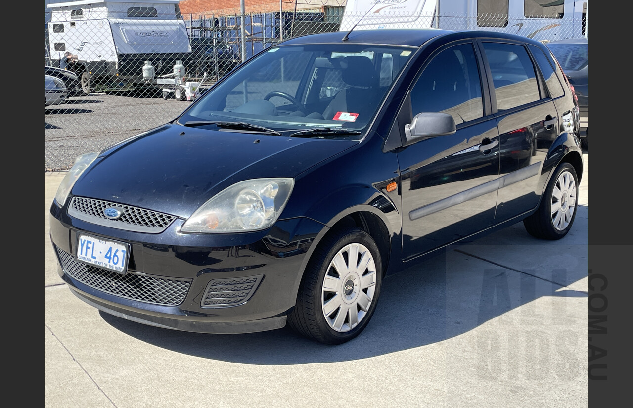 12/2007 Ford Fiesta LX WQ 5d Hatchback Black 1.6L