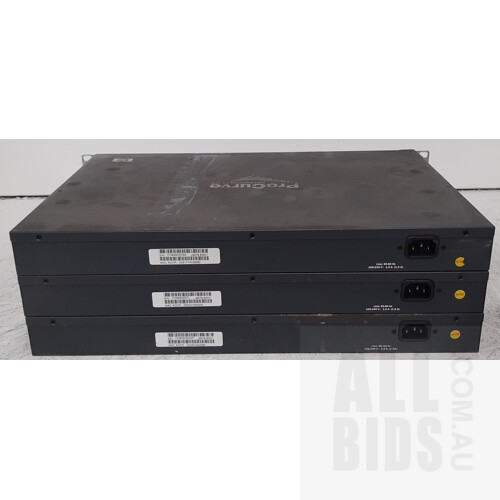 HP ProCurve (J9279A) 2510G-24 24-Port Gigabit Switch - Lot of Three