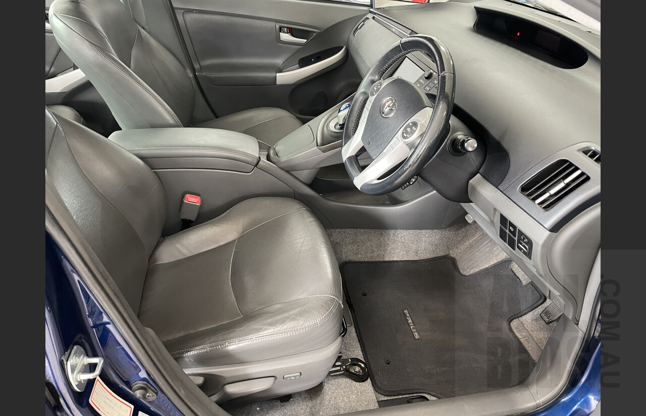 2/2011 Toyota Prius I-tech Hybrid ZVW30R 5d Hatchback Blue 1.8L