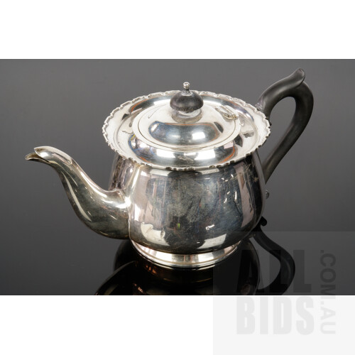 Antique Australian Sterling Silver Bachelors Teapot, Fairfax & Roberts Sydney, 453g