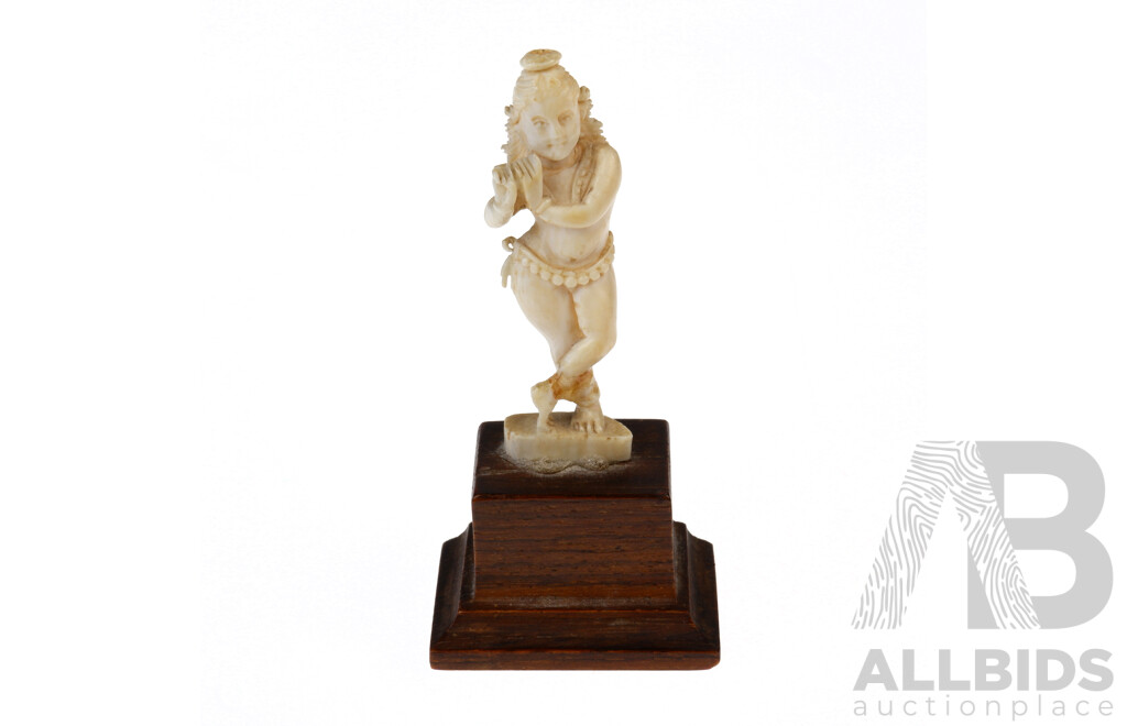Vintage Ivory Figure of an Indian Deity