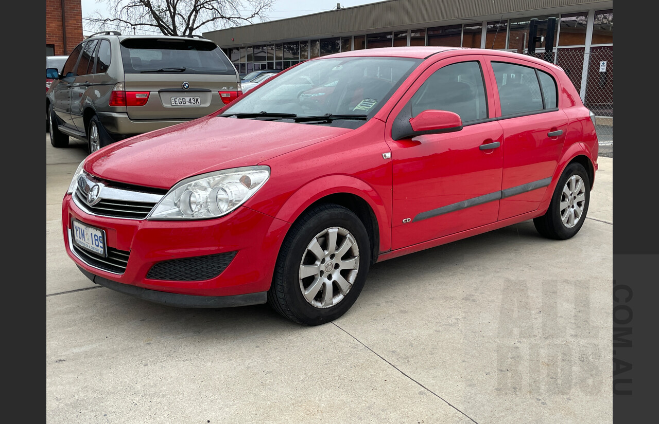 9/2008 Holden Astra 60TH Anniversary AH MY08.5 5d Hatchback Red 1.8L
