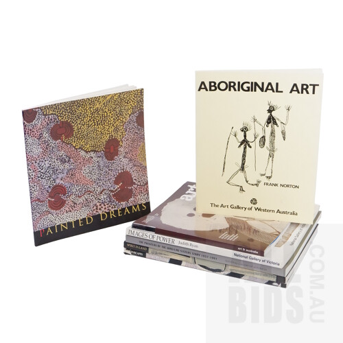 7 Aboriginal Art Books including Exhibitions Catalogues and Journals (7)