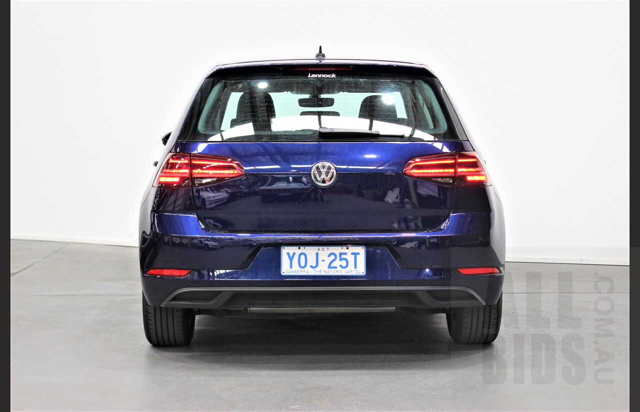 9/2018 Volkswagen Golf 110 TSI Trendline 5d Hatchback Blue 1.4L Turbo