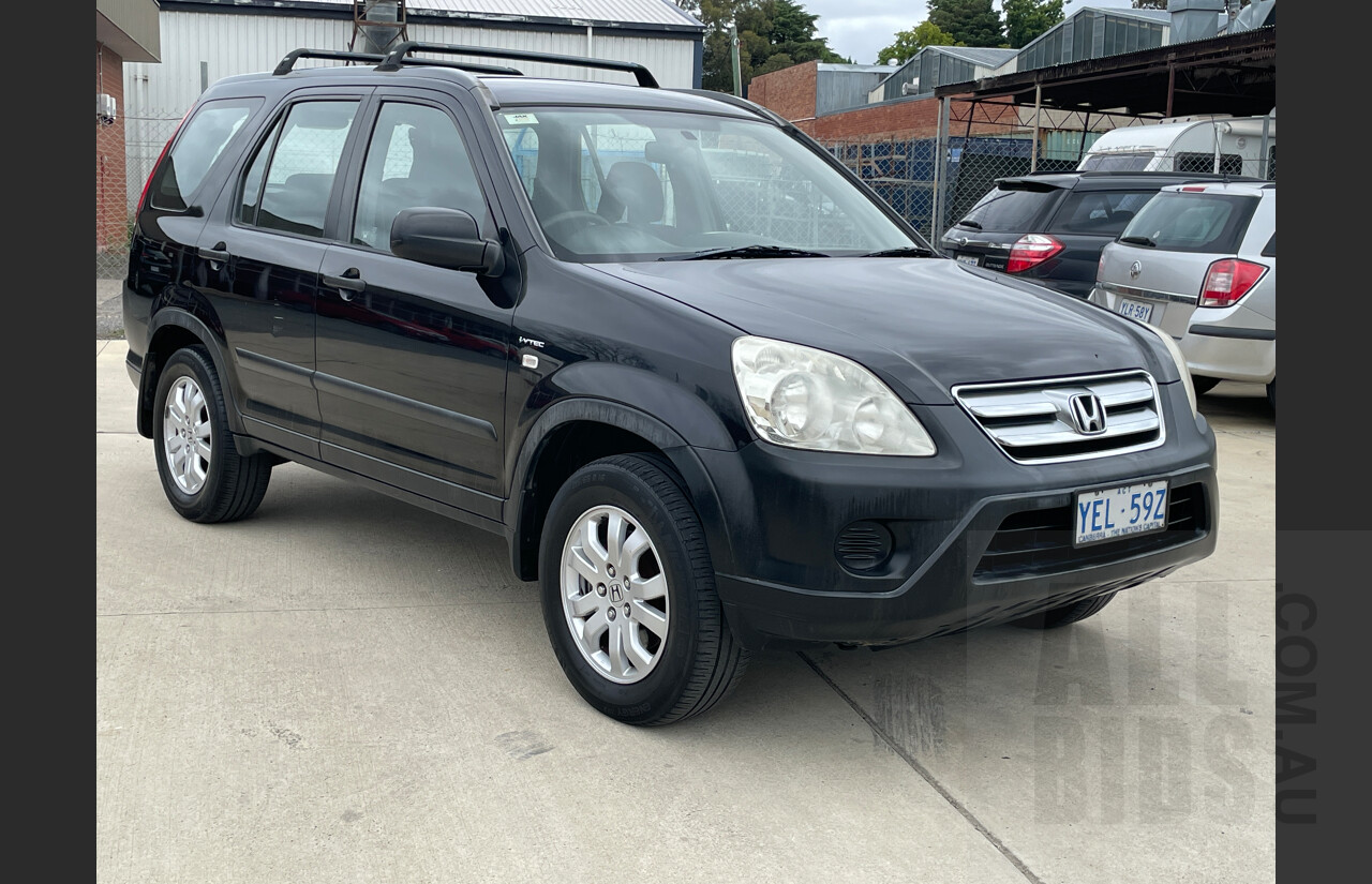 6/2006 Honda CRV (4x4) Extra  4d Wagon Black 2.4L