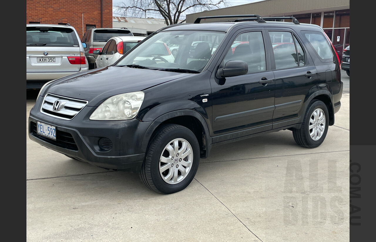 6/2006 Honda CRV (4x4) Extra  4d Wagon Black 2.4L