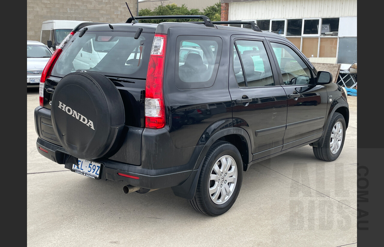 6/2006 Honda CRV (4x4) Extra  4d Wagon Black 2.4L