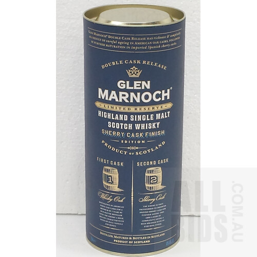 700ml Bottle of Glen Marnoch Highland Single Malt Scotch Whiskey - New