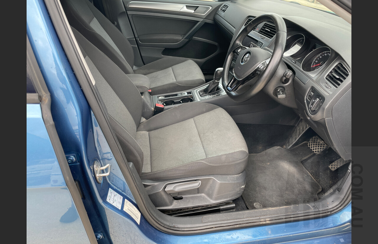 7/2014 Volkswagen Golf 90 TSI AU MY14.5 5d Hatchback Blue 1.4L