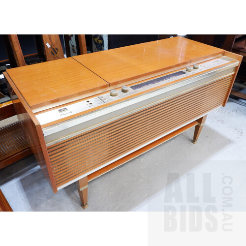 Retro HMV Rhapsody Solid State Stereophonic Radiogram