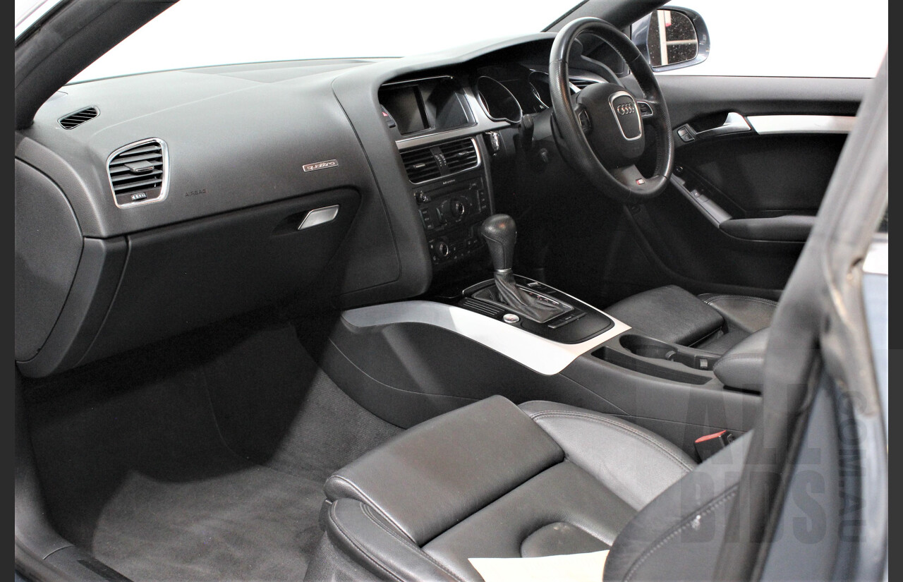 4/2009 Audi A5 2.0 TFSI Quattro 8T S-Line 2d Coupe Grey 2.0L Turbo