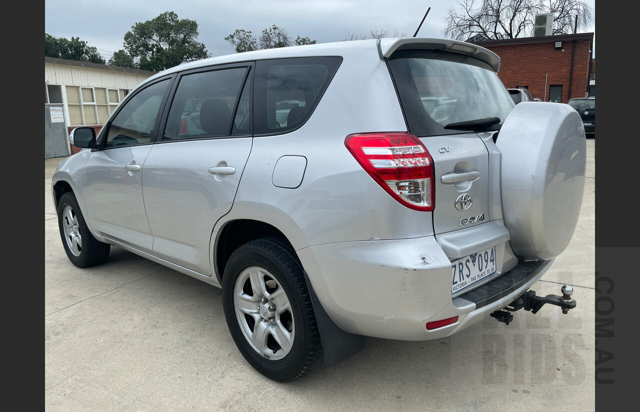 10/2009 Toyota Rav4 CV ACA33R 4d Wagon Silver 2.4L