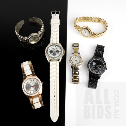 Six Ladies Wrist Watches, Elite, Colette, Astina and More