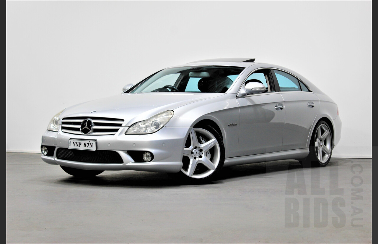 9/2007 Mercedes-Benz CLS 63 AMG 219 4d Coupe Silver 6.2L V8
