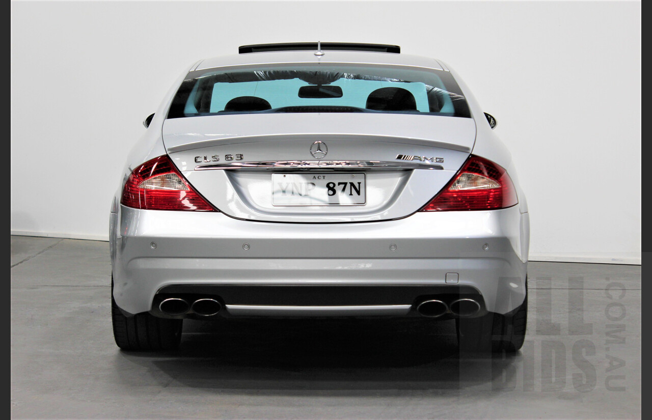 9/2007 Mercedes-Benz CLS 63 AMG 219 4d Coupe Silver 6.2L V8