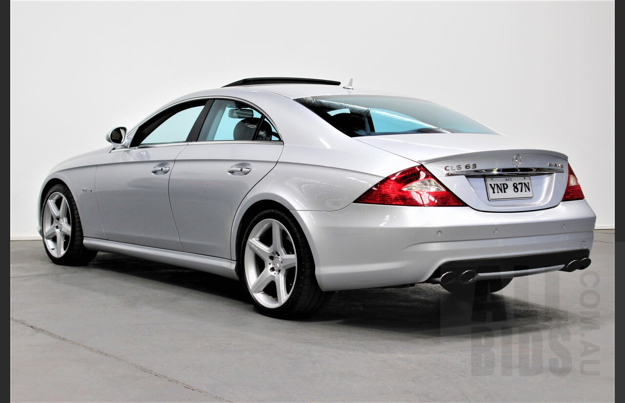 9/2007 Mercedes-Benz CLS 63 AMG 219 4d Coupe Silver 6.2L V8