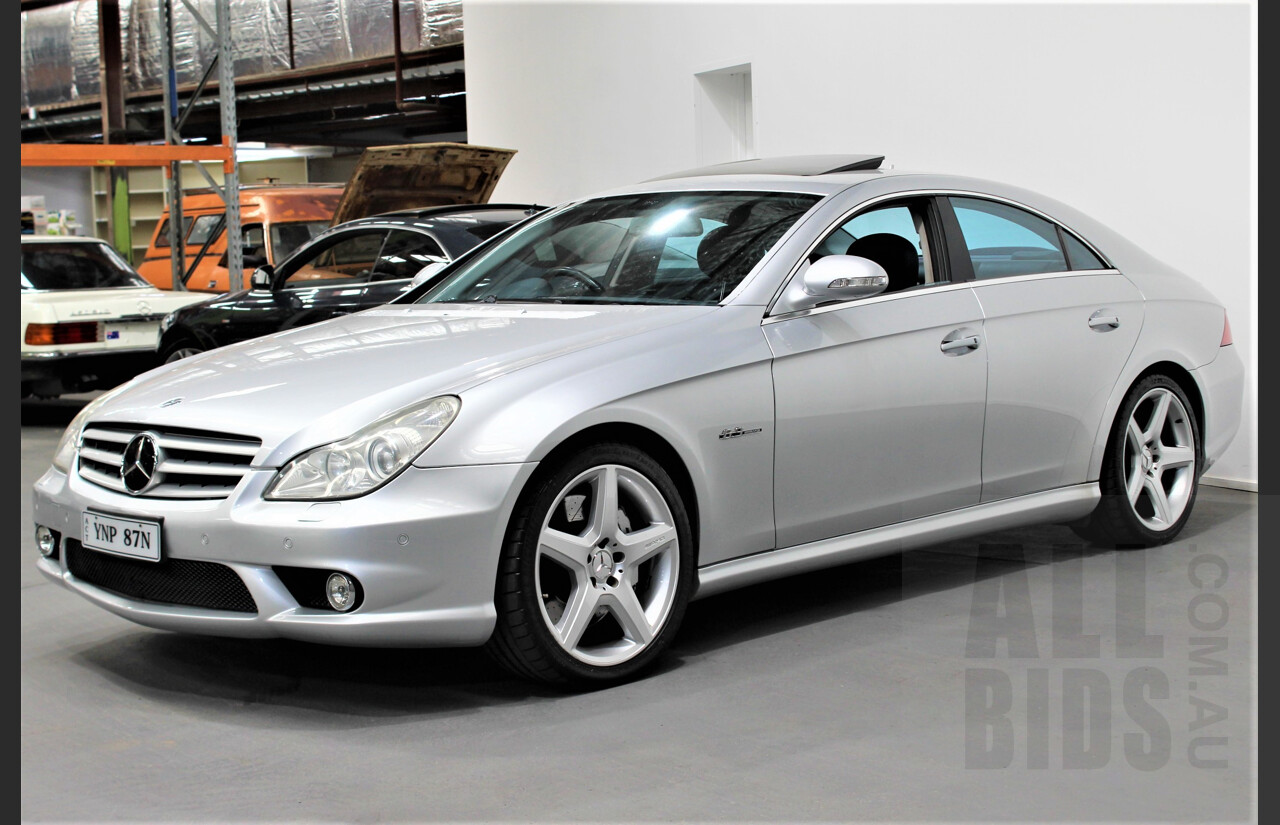 9/2007 Mercedes-Benz CLS 63 AMG 219 4d Coupe Silver 6.2L V8