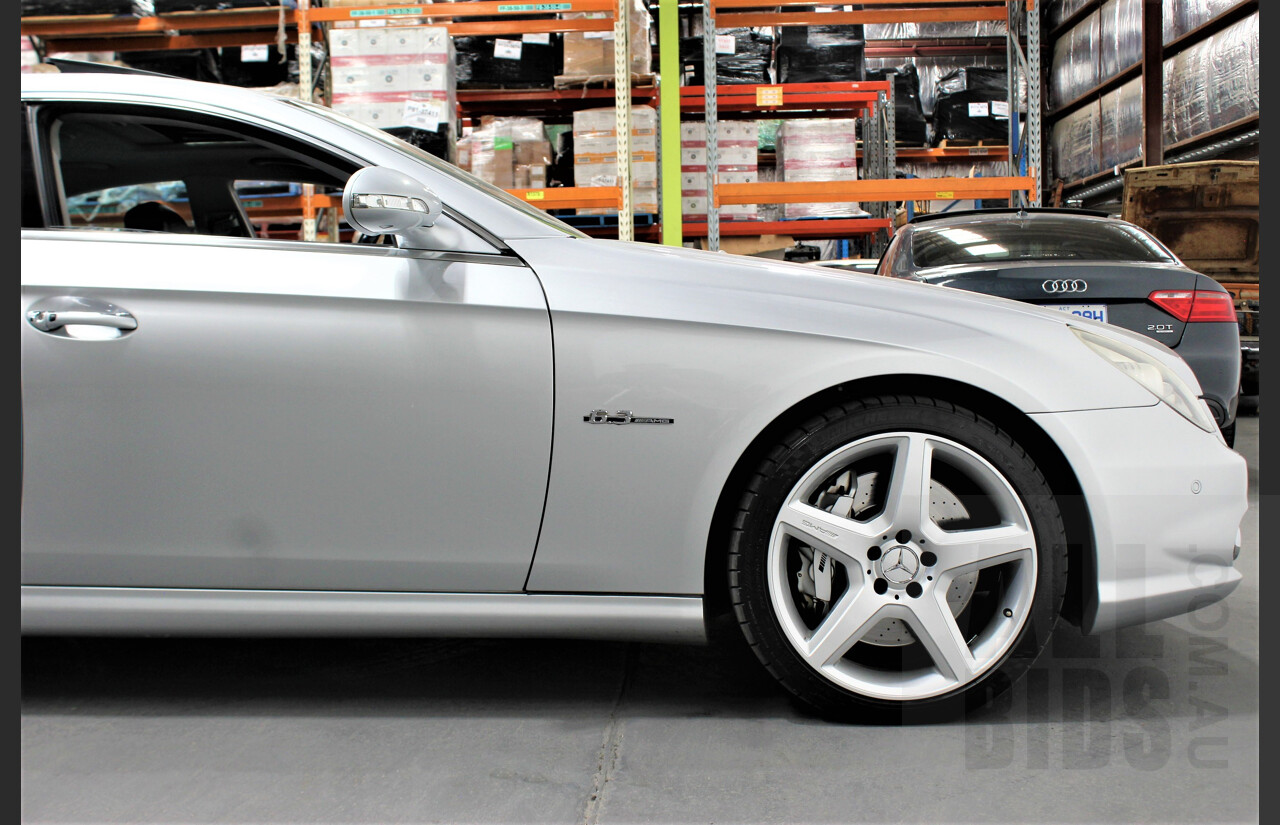 9/2007 Mercedes-Benz CLS 63 AMG 219 4d Coupe Silver 6.2L V8