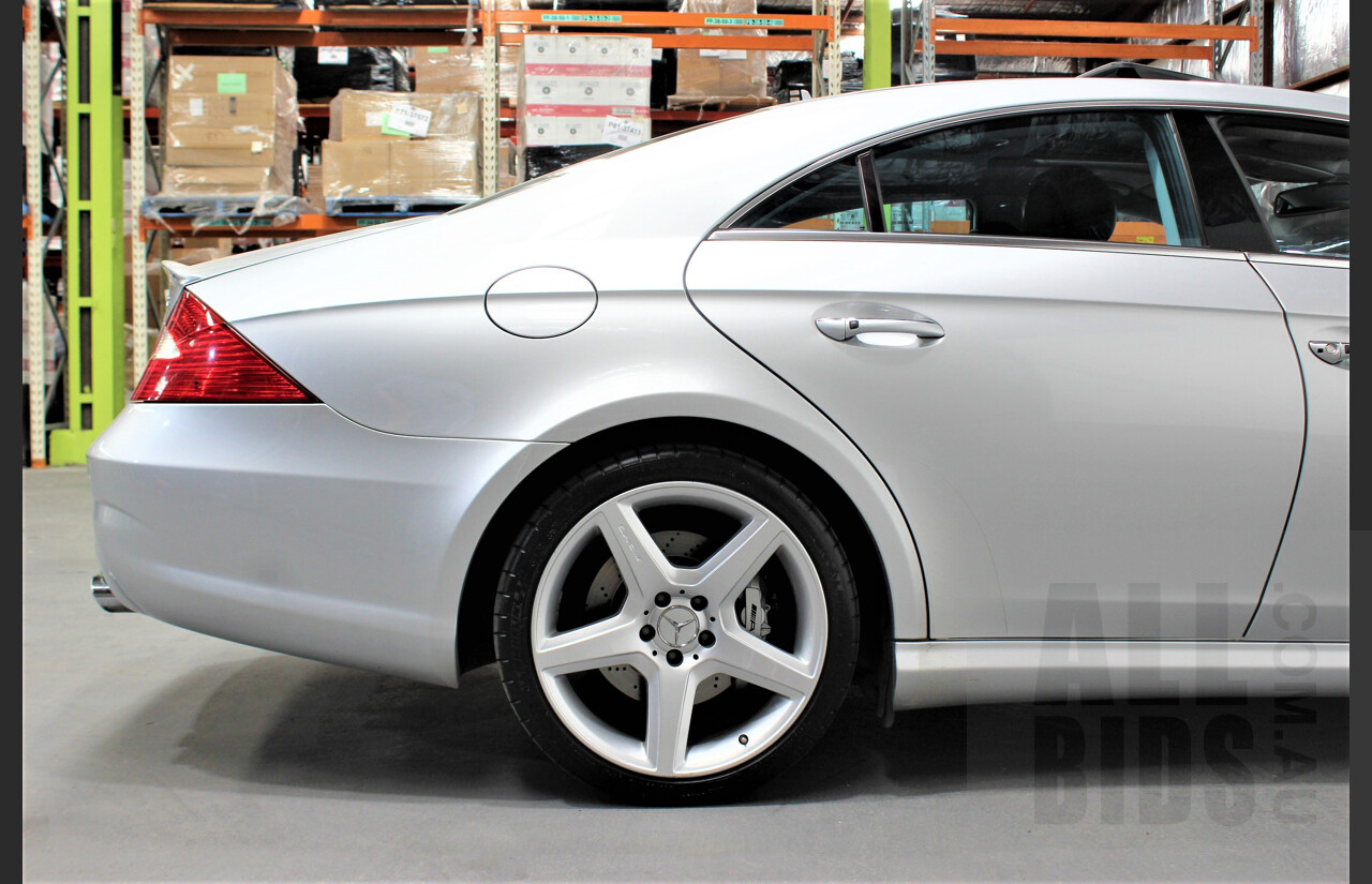 9/2007 Mercedes-Benz CLS 63 AMG 219 4d Coupe Silver 6.2L V8