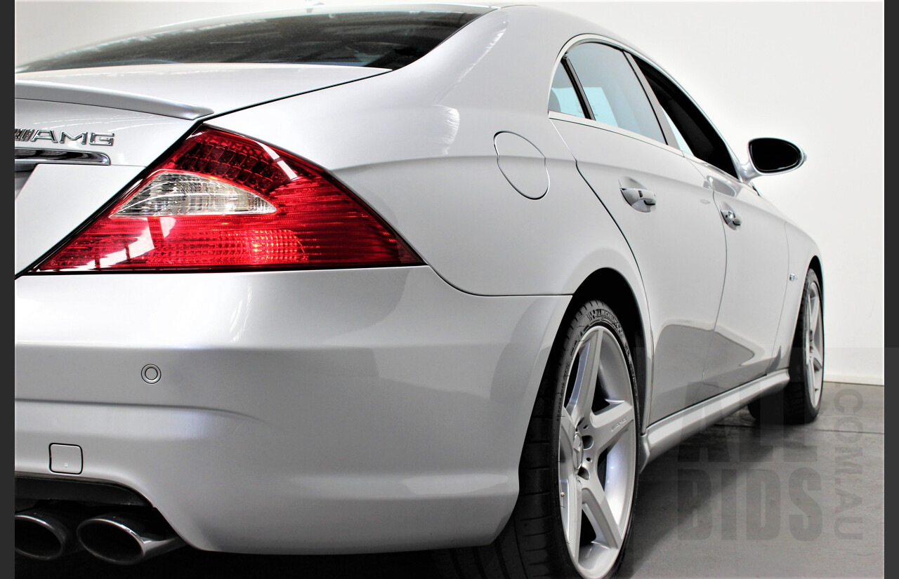 9/2007 Mercedes-Benz CLS 63 AMG 219 4d Coupe Silver 6.2L V8