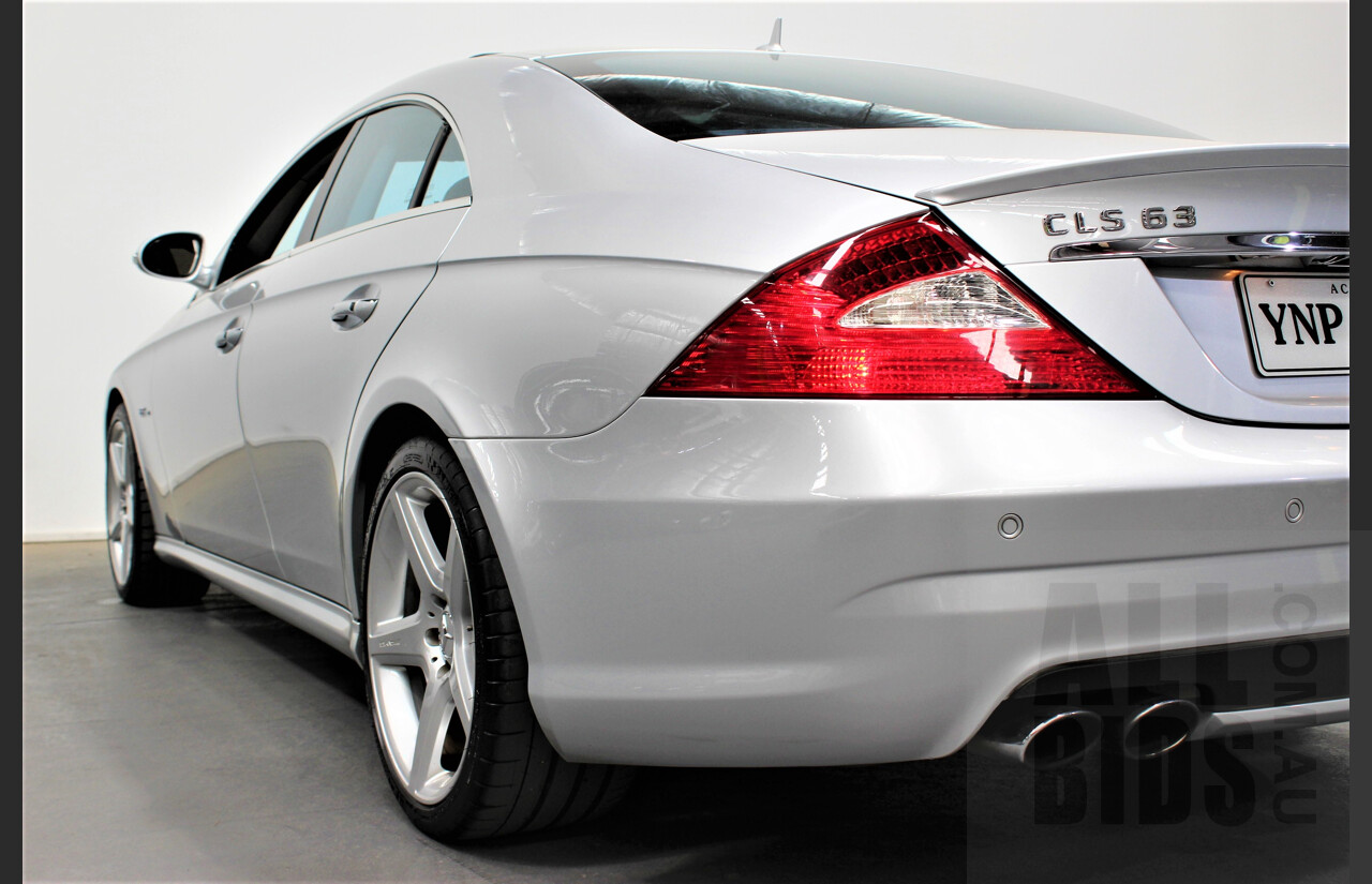 9/2007 Mercedes-Benz CLS 63 AMG 219 4d Coupe Silver 6.2L V8