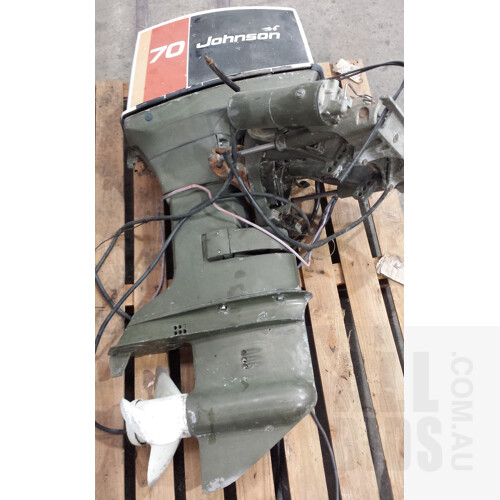 Johnson Seahorse 70HP Three Cylinder Two Stroke Outboard Motor