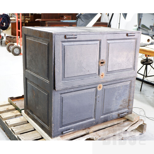 Large Antique Double Door Safe