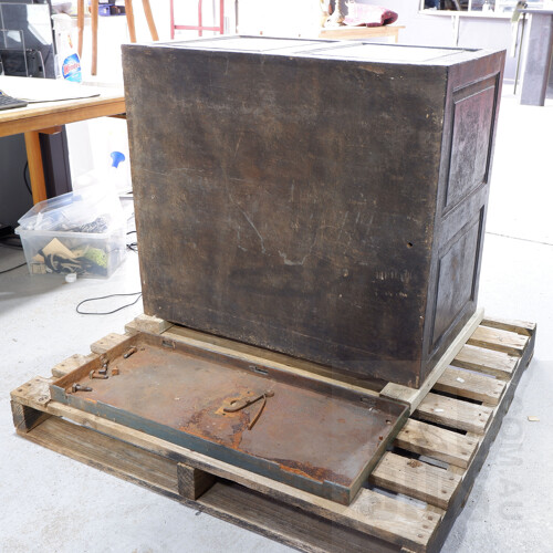 Large Antique Double Door Safe