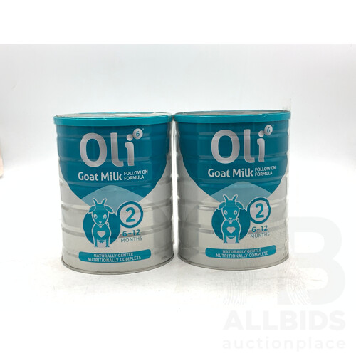 Oli6 Stage 2 Dairy Goat Milk Formula Follow on Formula - Lot of Two - Orp $79.9