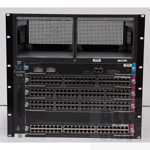 Cisco (WS-C4500) Catalyst 4500 Series Network Hub w/ Modules