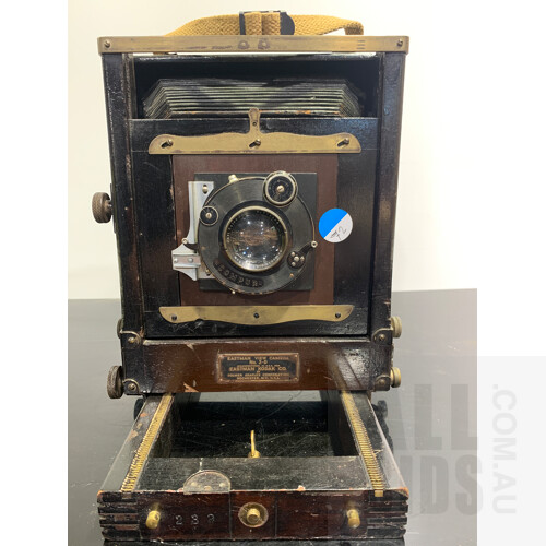 Eastman Studio View Camera 2D Circa 1910 With Carl Zeiss Jena 150mm F4.5 Lens and Compur Shutter