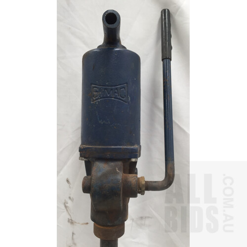 Vintage Simac Fuelquip Fuel And Oil Drum Pump