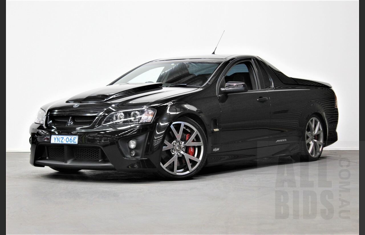 6/2008 Holden HSV Maloo R8 E SERIES Utility Black 6.0L V8 - 340rwkw