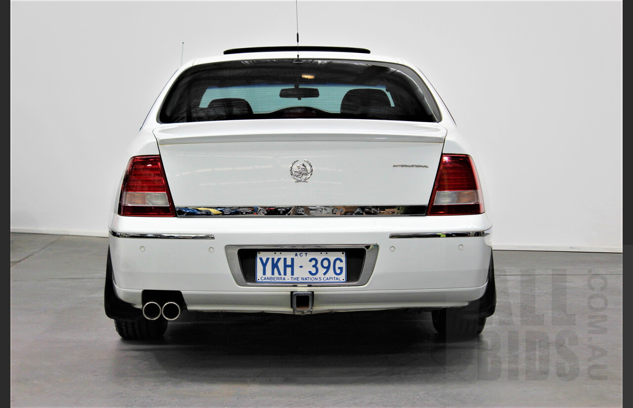 06/2006 Holden Statesman International WL 4d Sedan White 6.0L V8