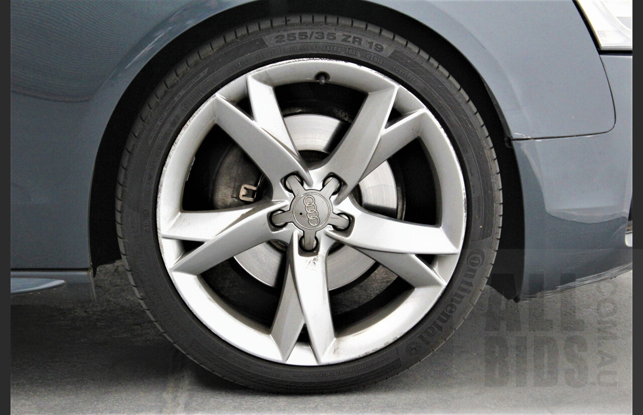 4/2009 Audi A5 2.0 TFSI Quattro 8T S-Line 2d Coupe Grey 2.0L Turbo