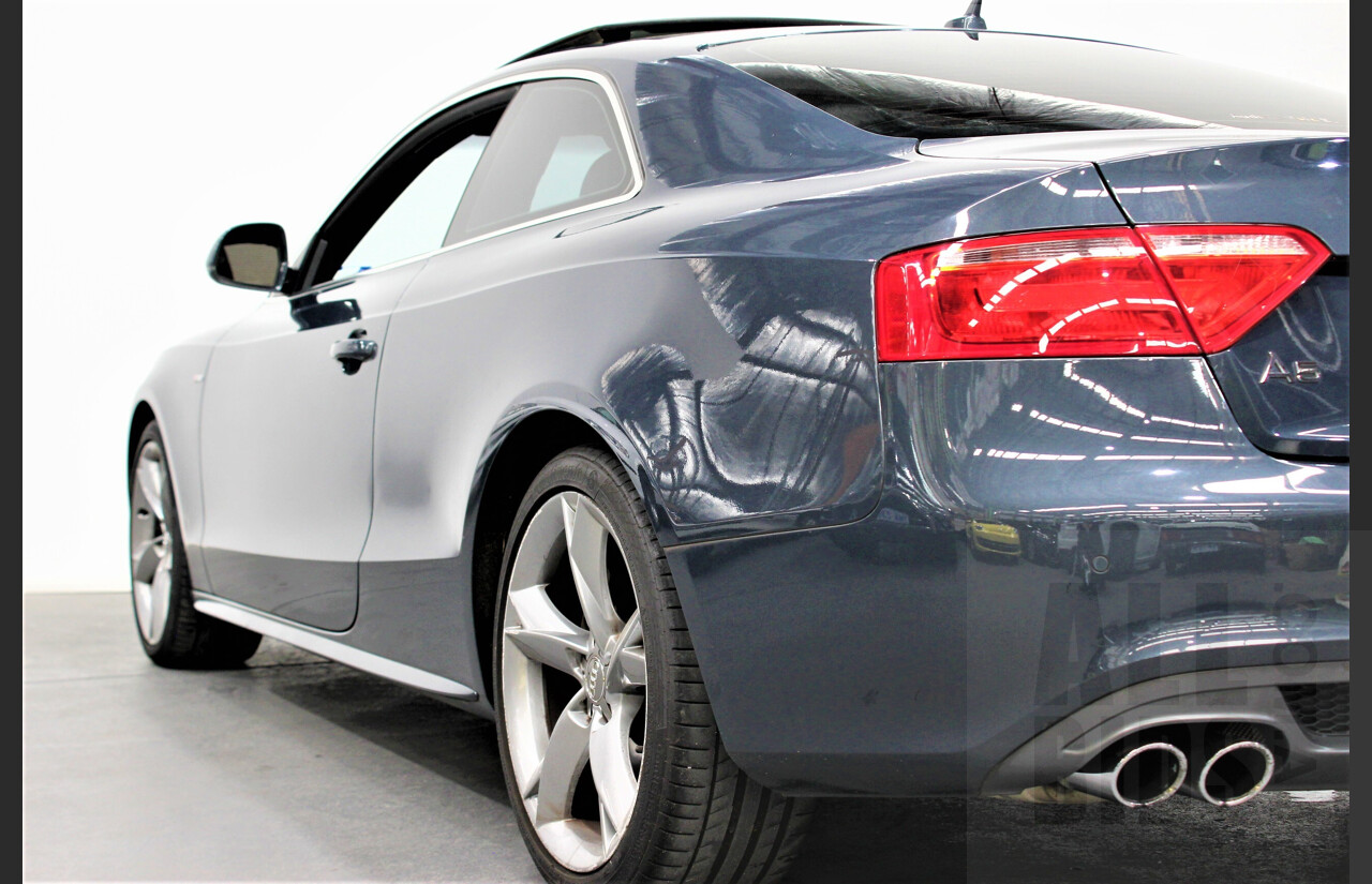 4/2009 Audi A5 2.0 TFSI Quattro 8T S-Line 2d Coupe Grey 2.0L Turbo