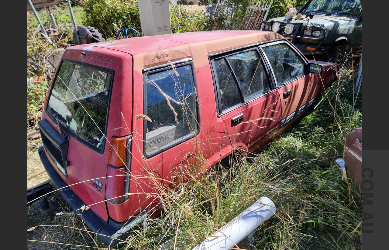 10/1986 Toyota Tercel SR5 (4x4) 4d Wagon Red 1.5L