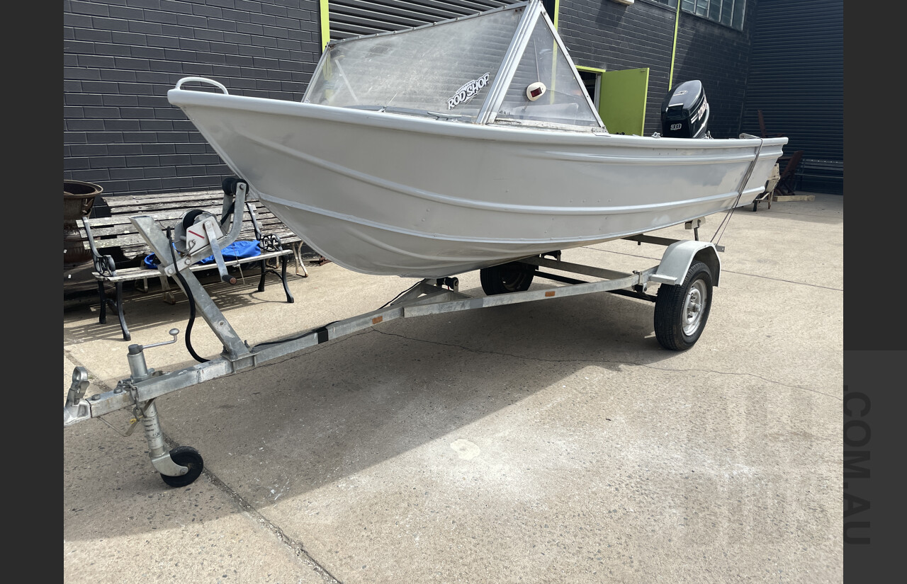 3.8m Tinny with 30HP outboard motor plus more