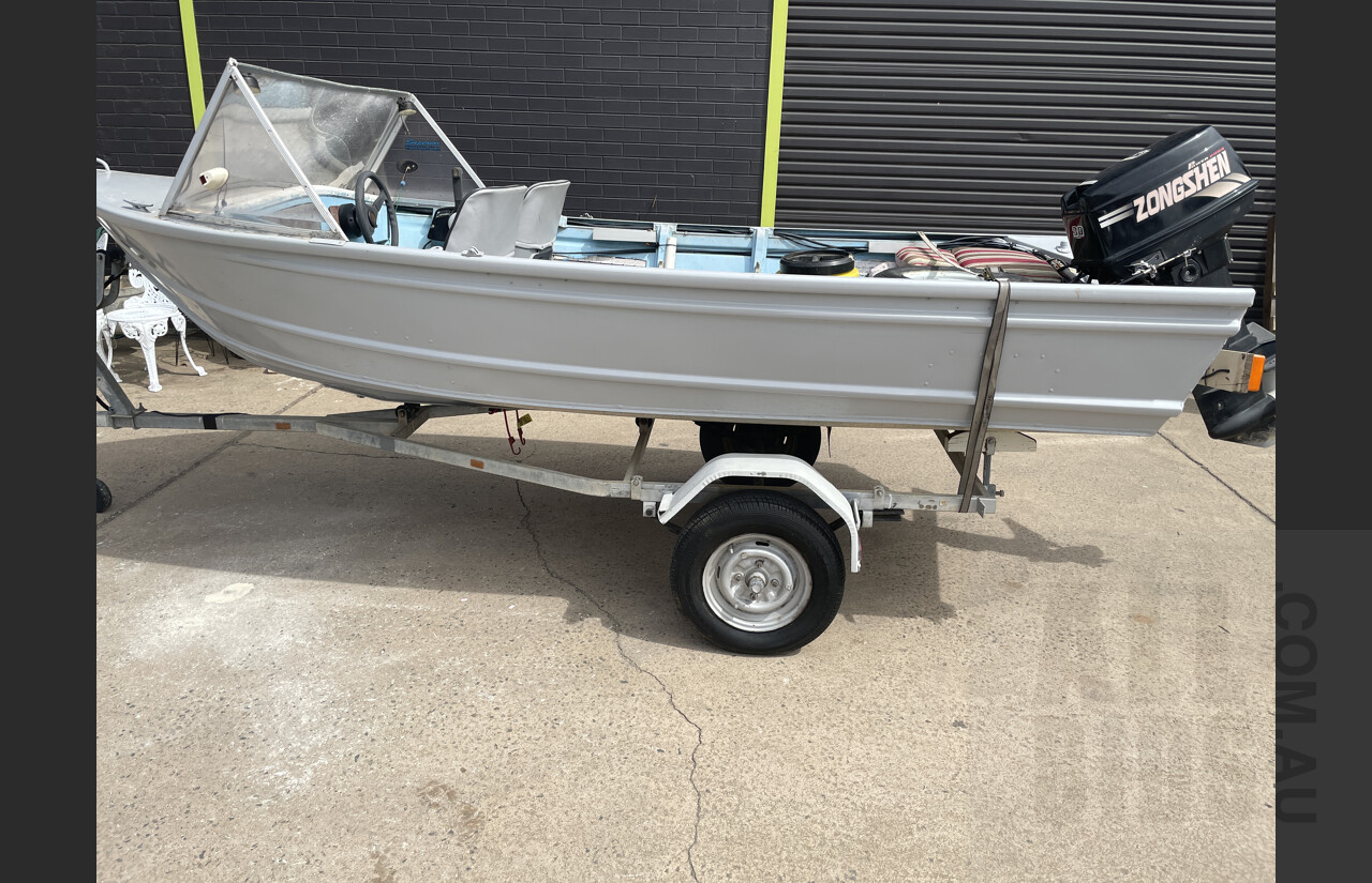 3.8m Tinny with 30HP outboard motor plus more