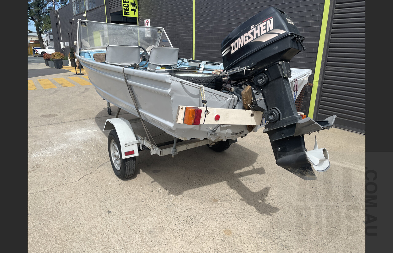 3.8m Tinny with 30HP outboard motor plus more