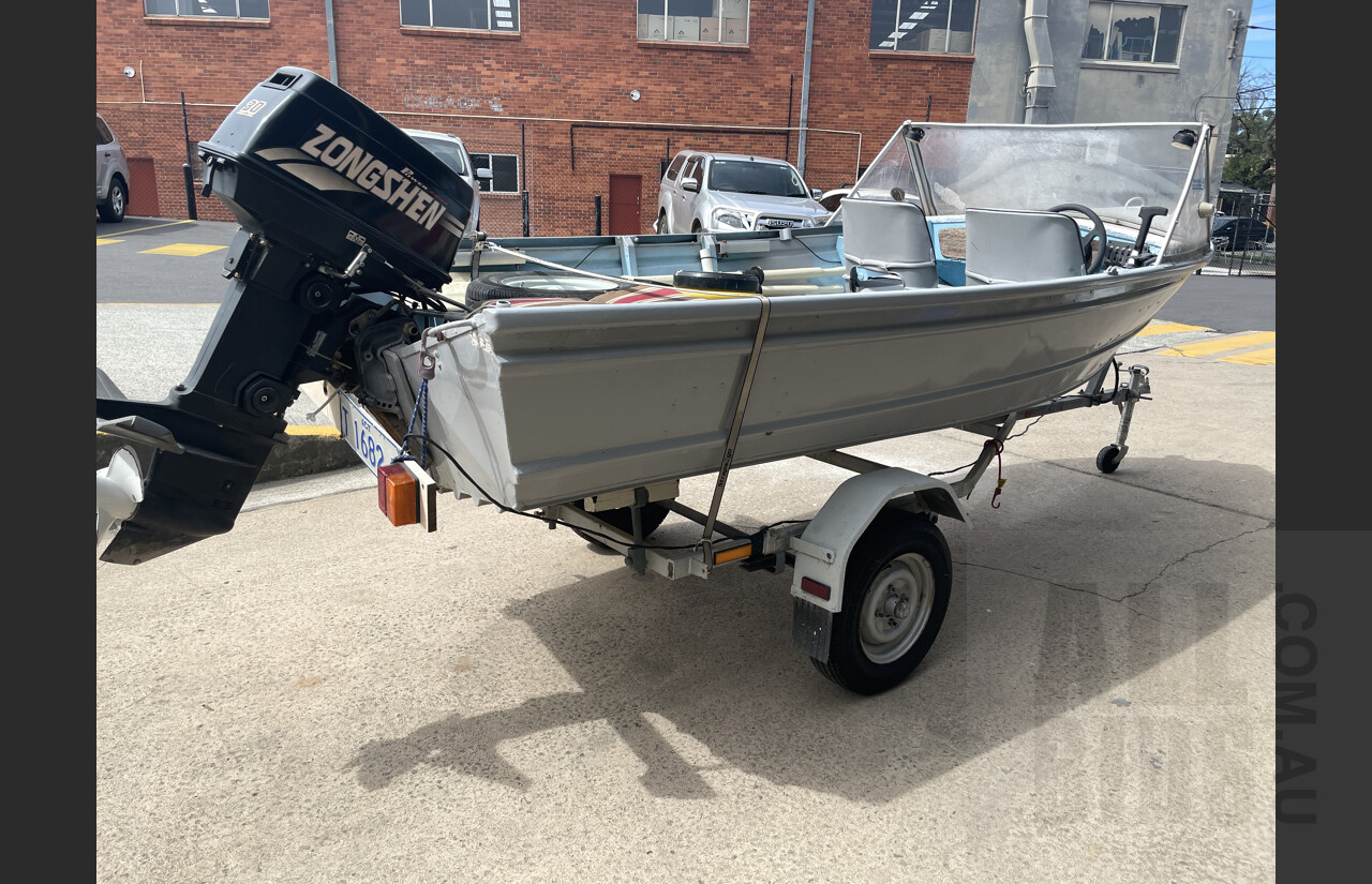 3.8m Tinny with 30HP outboard motor plus more