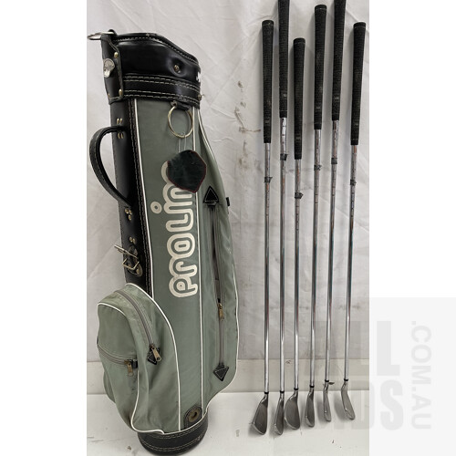 Proline Golf Bag and Assorted Clubs