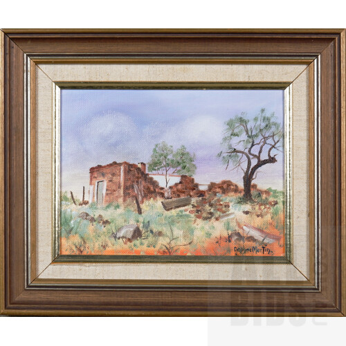 Two Framed Landscape Oil Paintings, Signed M. Bawden & Daphne Martin largest 14 x 19 cm (2)