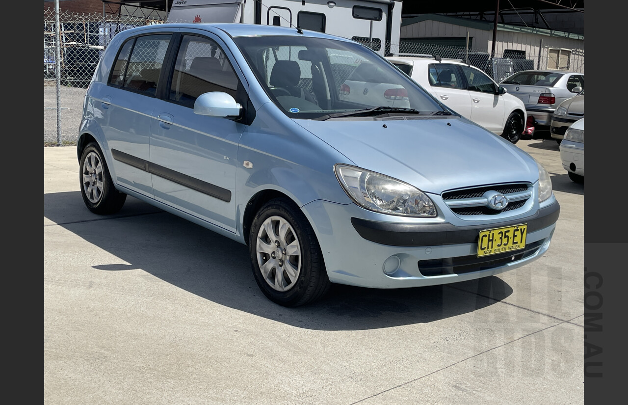 6/2007 Hyundai Getz SX  5d Hatchback Blue 1.6L