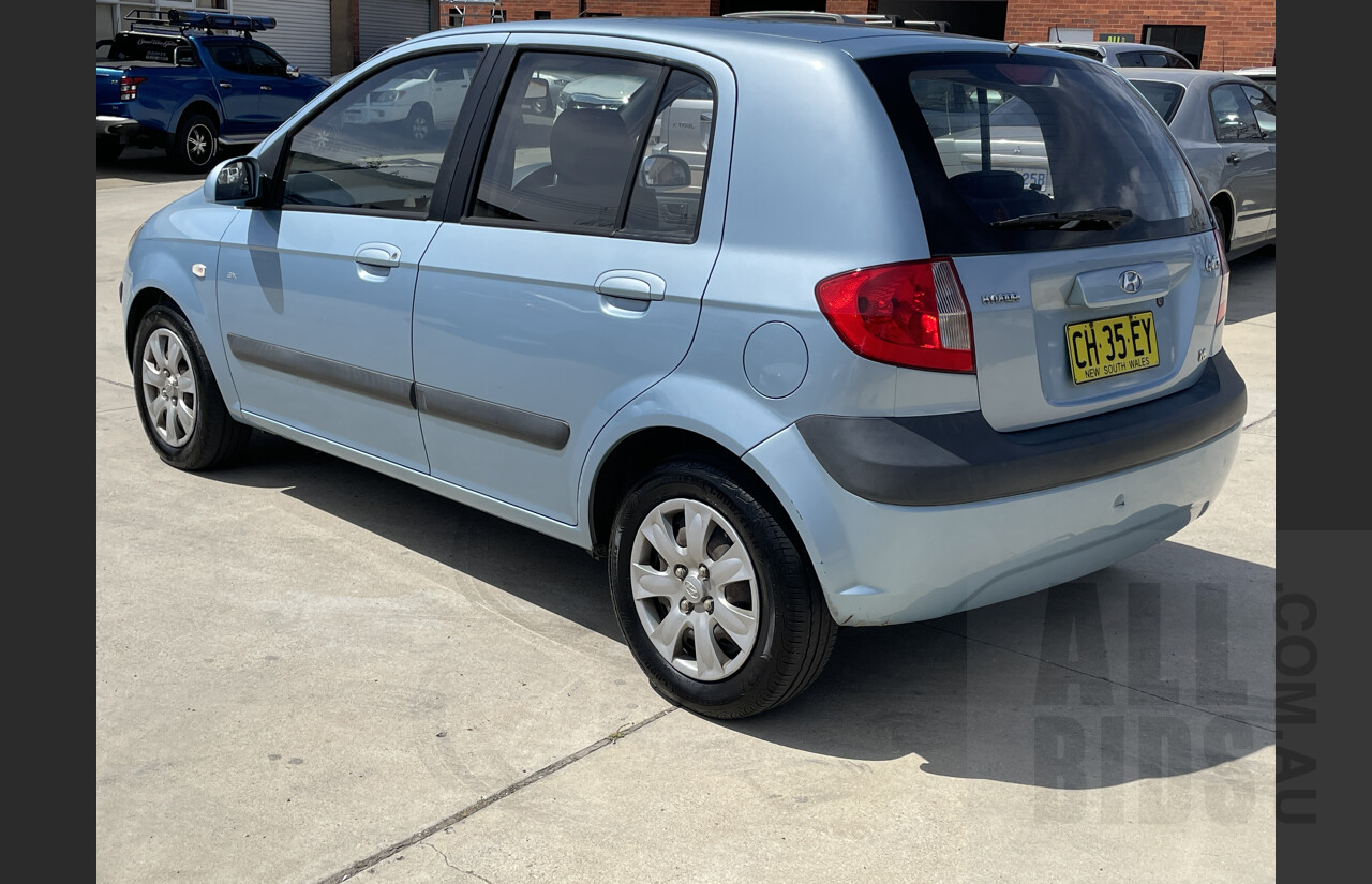 6/2007 Hyundai Getz SX  5d Hatchback Blue 1.6L