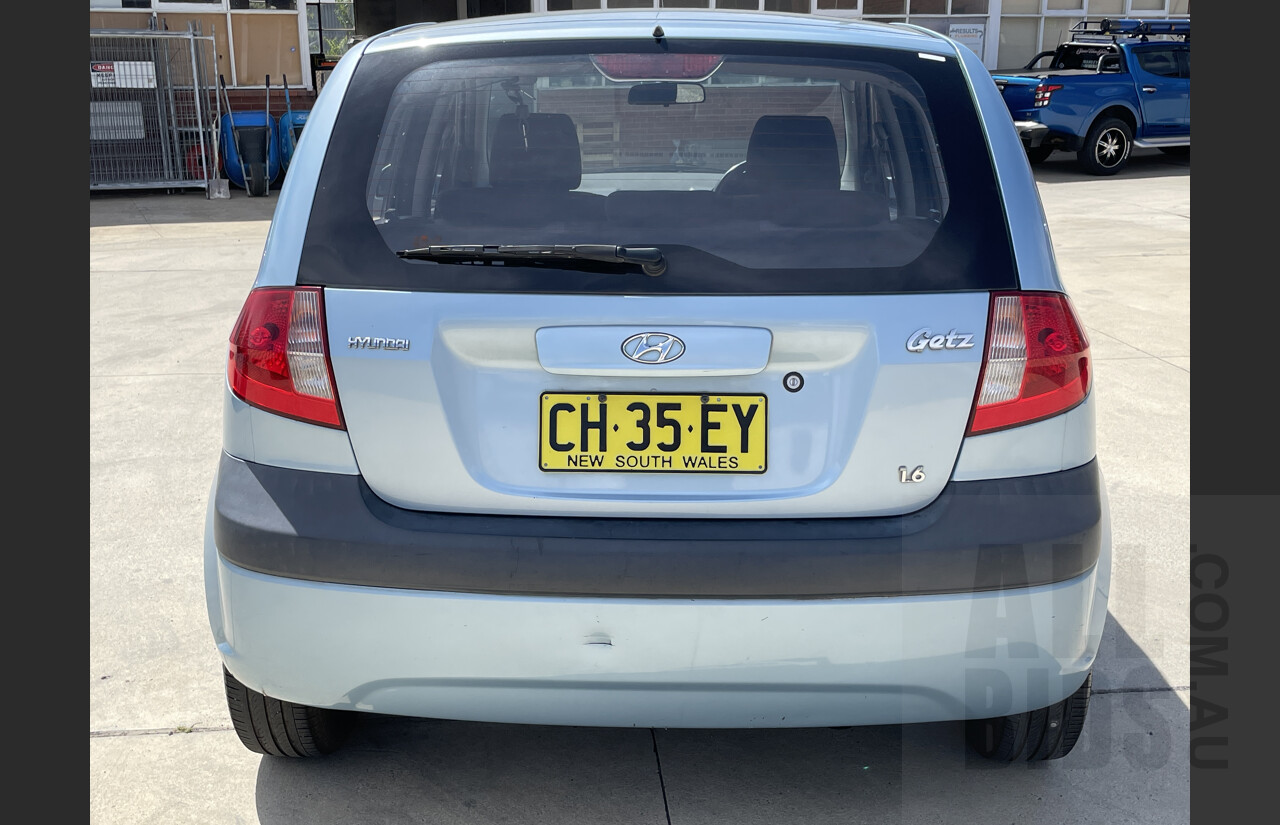 6/2007 Hyundai Getz SX  5d Hatchback Blue 1.6L