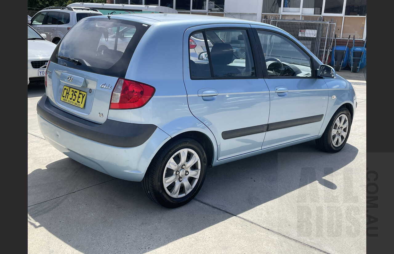 6/2007 Hyundai Getz SX  5d Hatchback Blue 1.6L