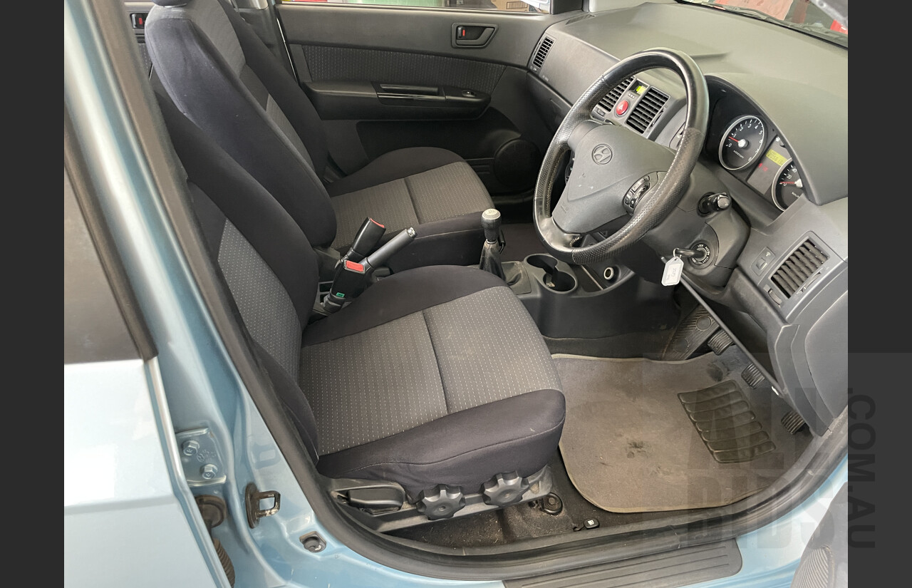 6/2007 Hyundai Getz SX  5d Hatchback Blue 1.6L